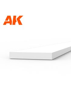 AK Interactive - Strips 0.75 x 5.00 x 350mm - STYRENE STRIP