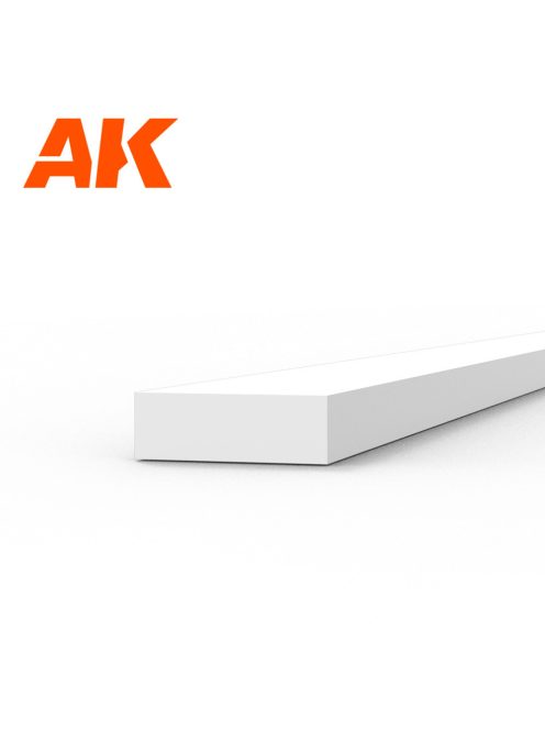 AK Interactive - Strips 1.00 x 3.00 x 350mm - STYRENE STRIP