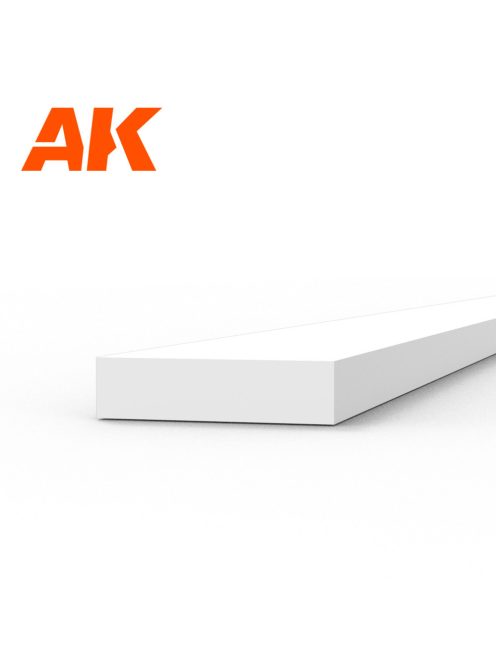 AK Interactive - Strips 1.00 x 4.00 x 350mm - STYRENE STRIP