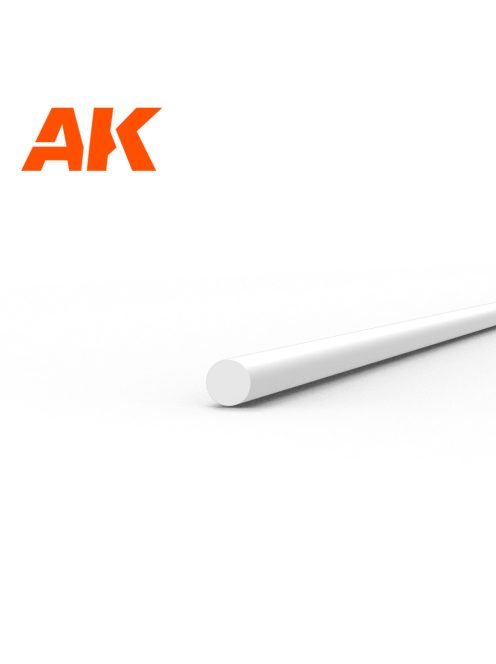AK Interactive - Rod 0.75 diameter x 350mm - STYRENE STRIP