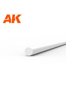 AK Interactive - Rod 1.00 diameter x 350mm - STYRENE STRIP
