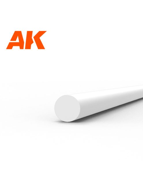 AK Interactive - Rod 1.50 diameter x 350mm - STYRENE STRIP