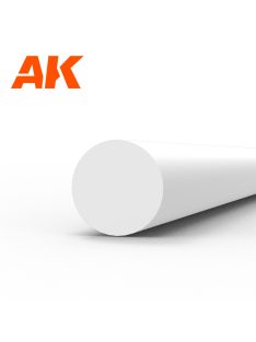 AK Interactive - Rod 3.00 diameter x 350mm - STYRENE STRIP