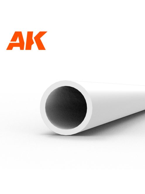 AK Interactive - Hollow tube 3.00dx350mm (W.T. 0,7mm)-STYRENE STRIP