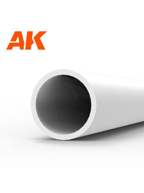 AK Interactive - Hollow tube 4.00dx350mm (W.T. 0,7mm)-STYRENE STRIP