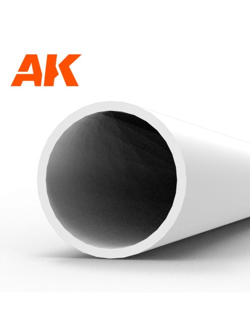 AK Interactive - Hollow tube 5.00dx350mm (W.T. 0,7mm)-STYRENE STRIP