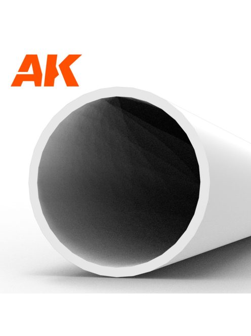 AK Interactive - Hollow tube 6.00dx350mm (W.T. 0,7mm)-STYRENE STRIP