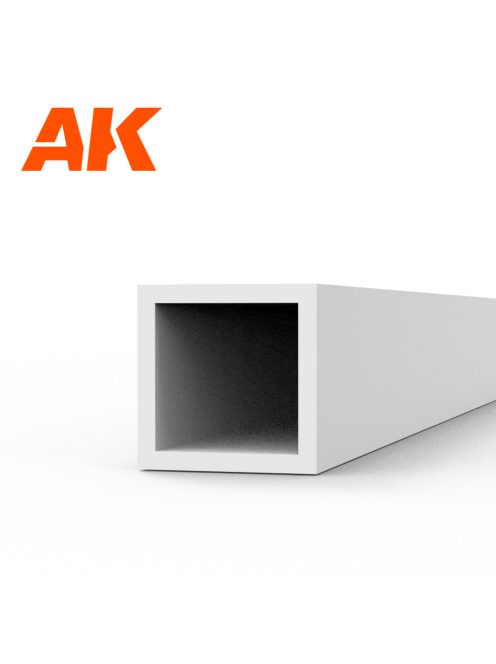 AK Interactive - Square hollow tube 3.00x350mm(0,7mm)-STYRENE STRIP