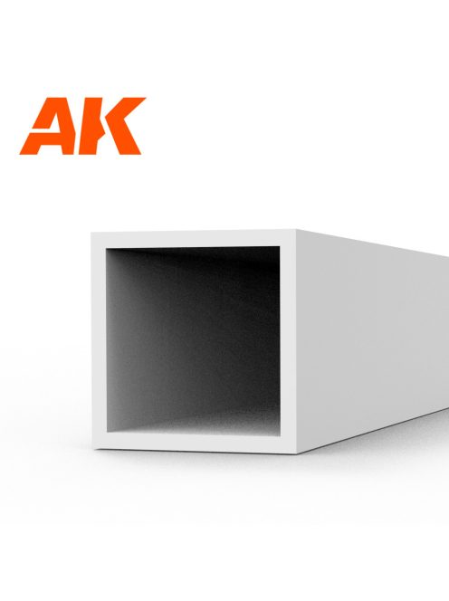 AK Interactive - Square hollow tube 4.00x350mm(0,7mm)-STYRENE STRIP