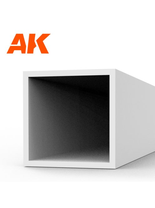 AK Interactive - Square hollow tube 5.00x350mm(0,7mm)-STYRENE STRIP