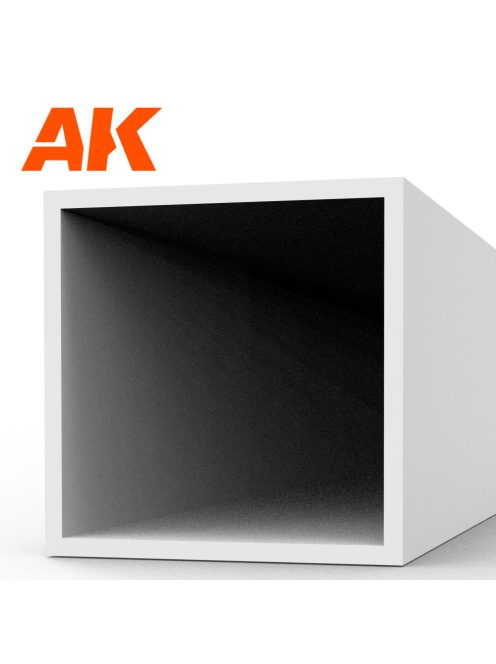 AK Interactive - Square hollow tube 6.00x350mm(0,7mm)-STYRENE STRIP