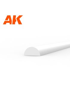 AK Interactive - Half cane 2.00 x 350mm - STYRENE STRIP