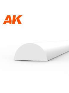 AK Interactive - Half cane 4.00 x 350mm - STYRENE STRIP