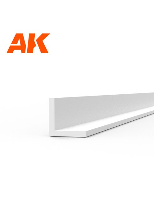 AK Interactive - Angle 2.0 x 2.0 x 350mm - STYRENE STRIP
