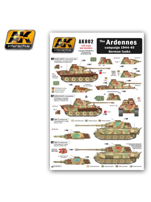 AK Interactive - The Ardennes Campaign 1944-45 German Tanks