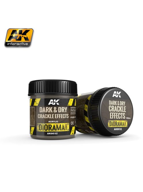 AK Interactive - Dark & Dry Crackle Effects - 100Ml (Acrylic)