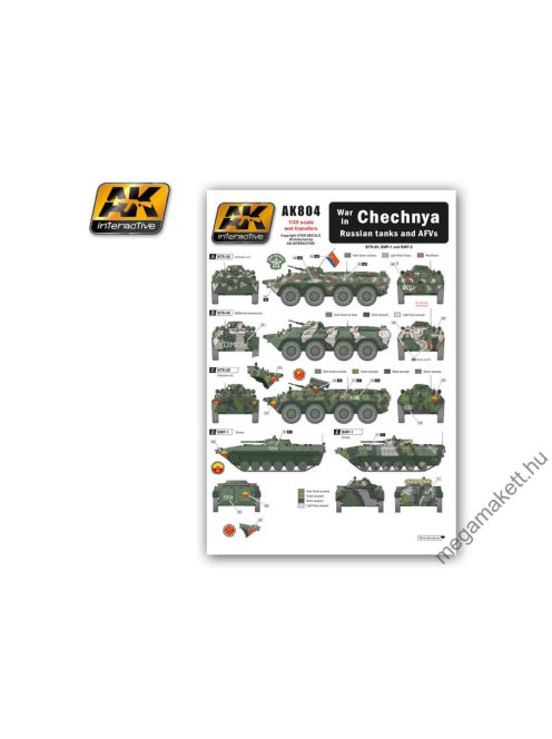 AK Interactive - Chechnya War In Russian Tanks And Afvs