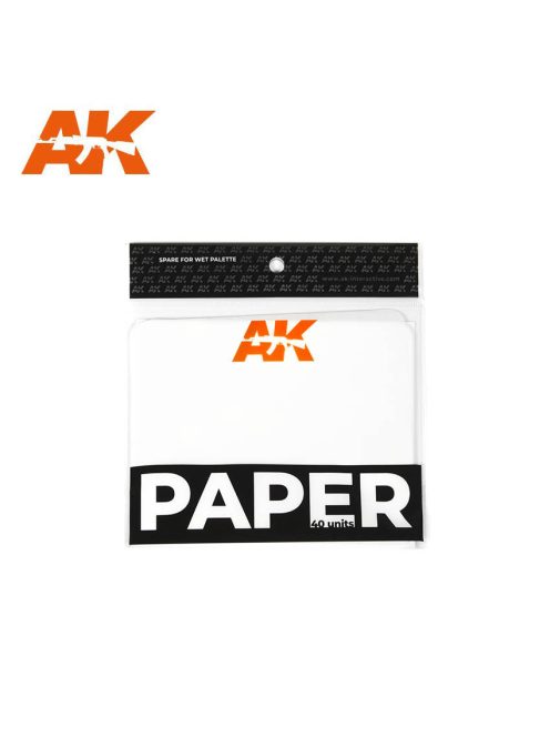 AK Interactive - Paper Wett Palette Replacement 40 Units