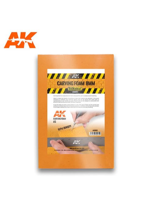 AK Interactive - CARVING FOAM 8 MM A5 SIZE (228 x 152 MM)