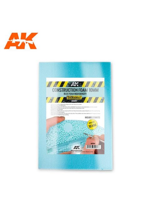 AK Interactive - CONSTRUCTION FOAM 10MM - BLUE FOAM 195