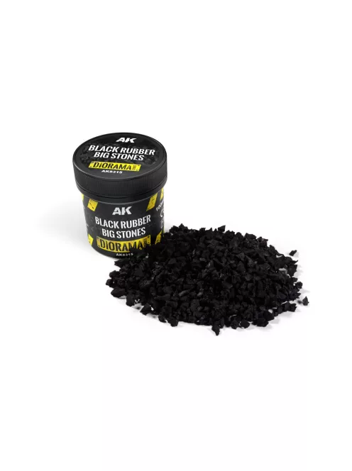 AK Interactive - Black Rubber Big Stones 100Ml
