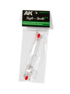 AK-Interactive - Nozzle + Needle 0.2For AK9000