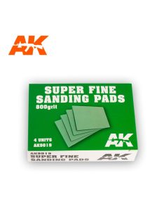 Ak Interactive - Super Fine Sanding Pads 800 Grit.4 Units