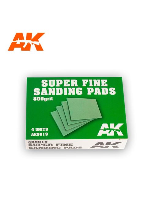Ak Interactive - Super Fine Sanding Pads 800 Grit.4 Units