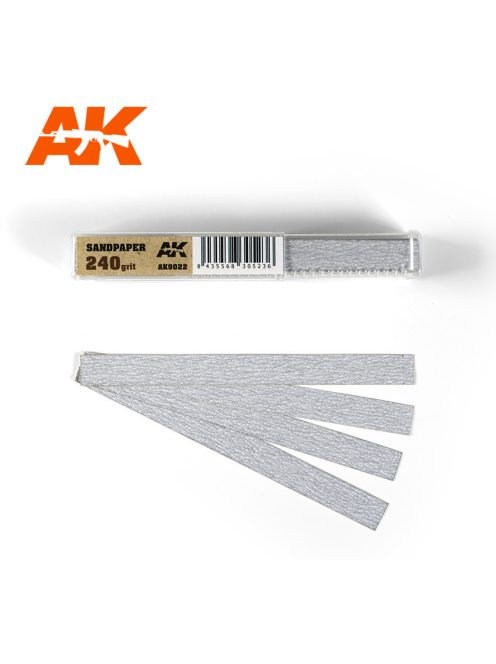AK Interactive - Dry Sandpaper 240 grit x 50 units