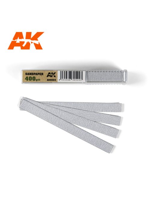 AK Interactive - Dry Sandpaper 400 grit x 50 units