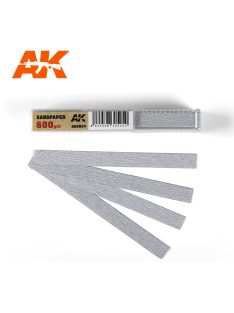 AK Interactive - Dry Sandpaper 600 grit x 50 units