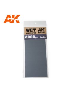 AK Interactive - Wet Sandpaper 2000 Grit. 3 units