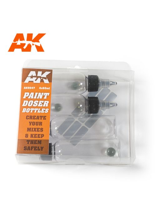 AK Interactive - Paint Doser Bottles 4x60ml