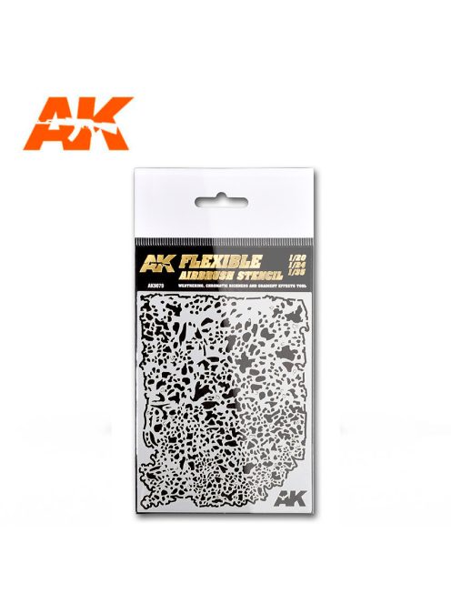 AK Interactive - Flexible Airbrush Stencil 1/20 1/24 1/35