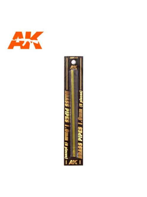 AK Interactive - Brass Pipes 1,0Mm, 5 Units