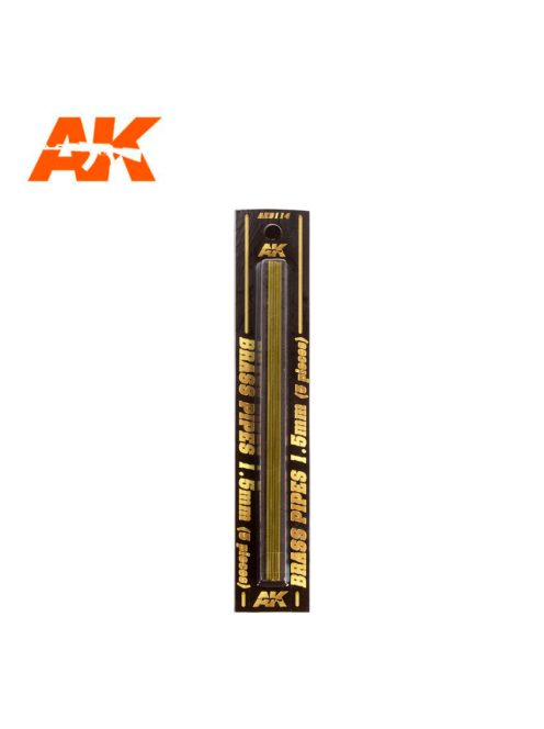 AK Interactive - Brass Pipes 1,5Mm, 5 Units