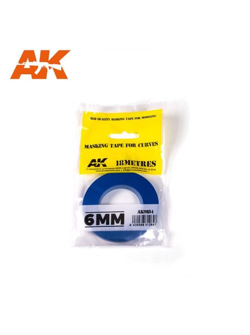 AK- Interactive - Masking Tape For Curves 6mm