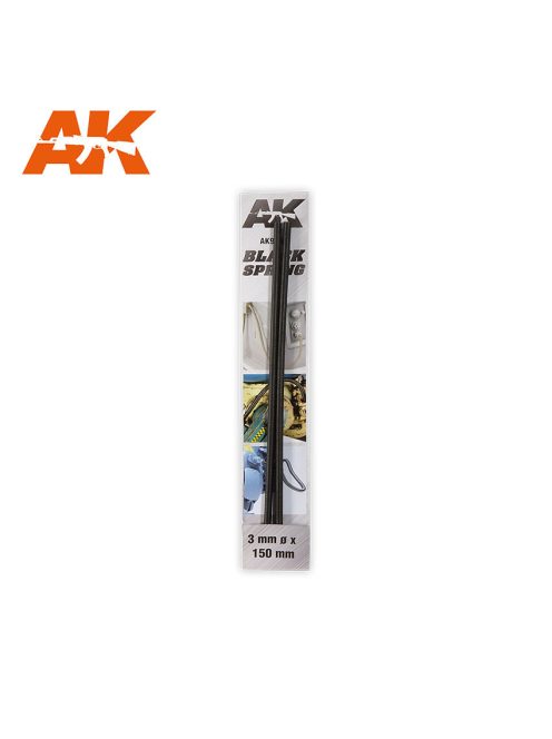 AK Interactive - Black Spring 3mm