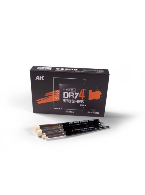 AK Interactive - Dry 4 Brushes Set