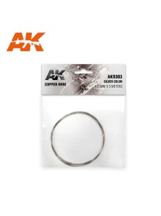 AK Interactive - Copper Wire 0.25mm X 5 Meters Silver Color