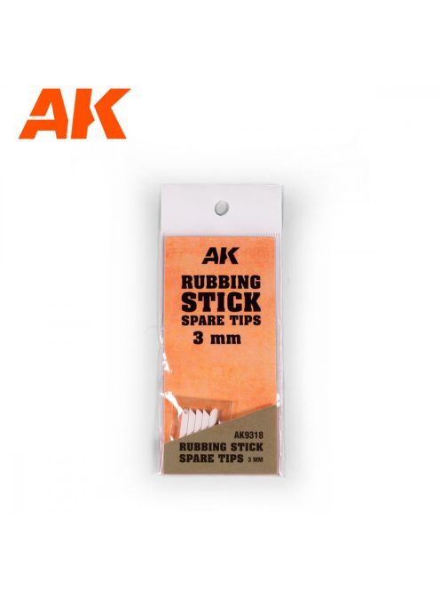 AK Interactive - Rubbing Stick Spare Tips 3 Mm