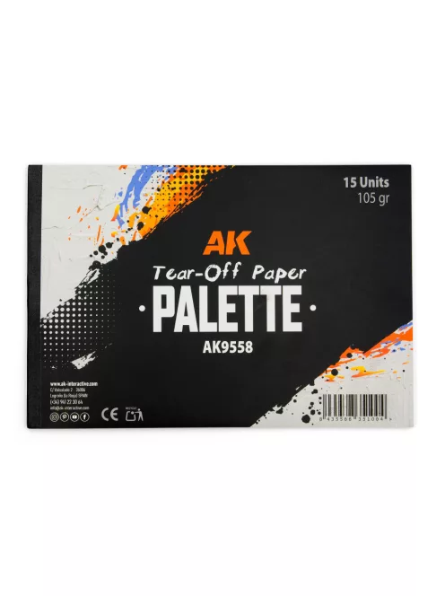 AK Interactive - Tear-Off Paper Palette 15 Sheets