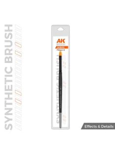 AK Interactive - AK SYNTHETIC BRUSH - FILBERT 6