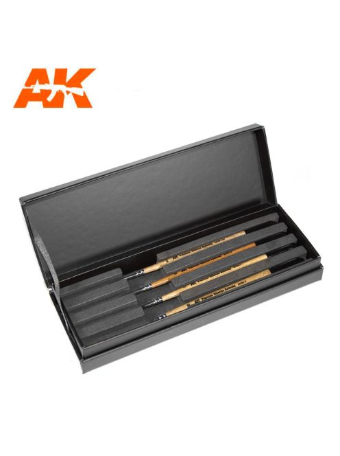 AK Interactive - Siberian Kolinsky Brushes Deluxe Case