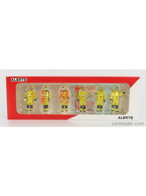 Alerte - Figures Set 6X Urbain Sapeurs Pompiers Yellow