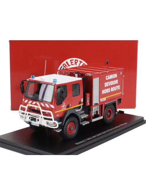 Alerte - RENAULT MIDLUM TANKER TRUCK CDHR SDIS 59 CAMION DEVIDOIR HORS ROUTE SAPEURS POMPIERS 2007 RED YELLOW