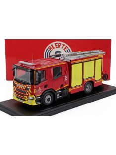   Alerte - SCANIA P280 TANKER TRUCK DOUBLE CABINE GIMAEX FPTSR SDIS 21 SAPEURS POMPIERS DE LA COTE D'OR 2009 RED YELLOW