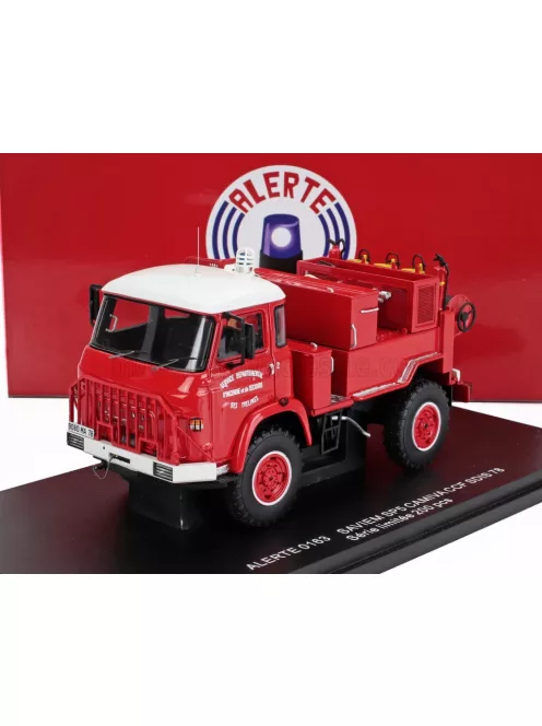 Alerte - SAVIEM | SM5 CAMIVA TANKER TRUCK CCF SDIS 78 SAPEURS POMPIERS 1976 | RED WHITE