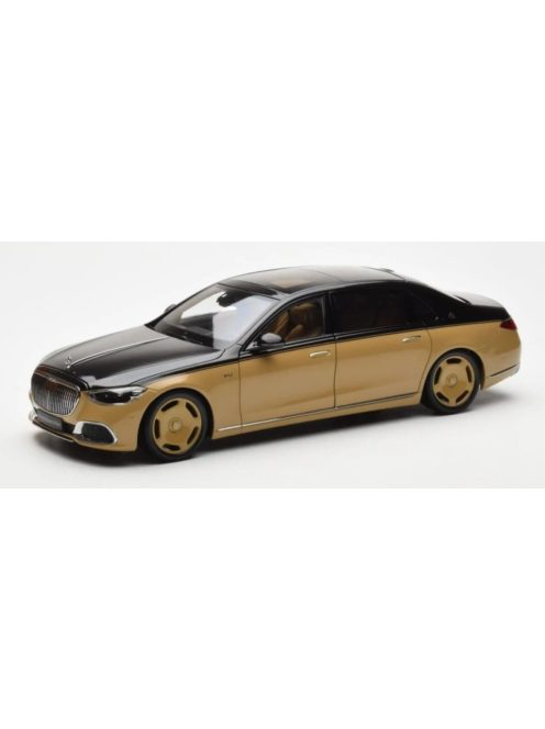 Almost-Real - 1:18 MERCEDES-MAYBACH S-CLASS 2021 - OBSIDIAN BLACK/SAND - Almost Real