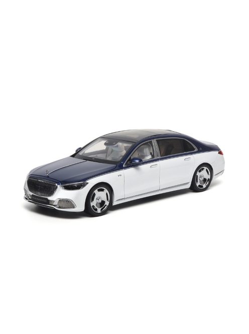 Almost-Real - 1:18 MERCEDES-MAYBACH-S-CLASS 2021 - NAUTICAL BLUE/DIAMOND WHITE - Almost Real